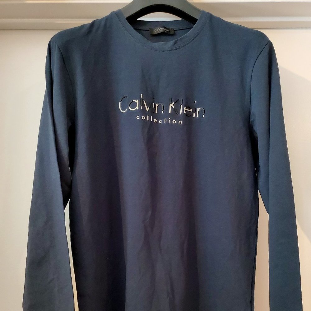 Calvin Klein Collection Long Sleeve T Shirt Made in Italy